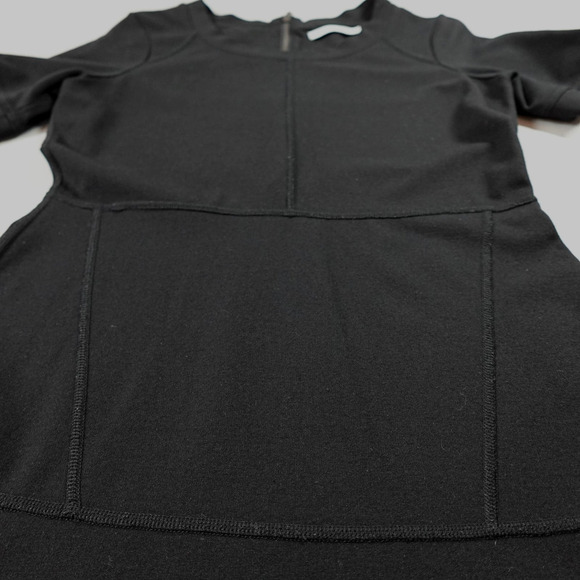 Athleta Dress Womens Small Black Ponte Fit and Flare En Route Career Office - Picture 16 of 16